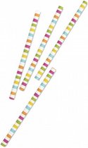 papieren rietjes regenboog 12 stuks 15 cm