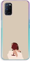 Case Company® - Oppo A52 hoesje - I drink wine - Soft Cover Telefoonhoesje - Bescherming aan alle Kanten en Schermrand