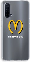 Case Company® - OnePlus Nord CE 5G hoesje - I'm lovin' you - Soft Cover Telefoonhoesje - Bescherming aan alle Kanten en Schermrand