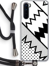 Case Company® - OnePlus Nord hoesje met Koord - Pop Art #5 - Telefoonhoesje met Zwart Koord - Bescherming aan alle Kanten en Over de Schermrand