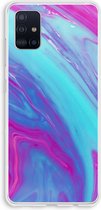 Case Company® - Samsung Galaxy A51 4G hoesje - Zweverige regenboog - Soft Cover Telefoonhoesje - Bescherming aan alle Kanten en Schermrand