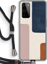 Case Company® - OnePlus 9 Pro hoesje met Koord - Geo #5 - Telefoonhoesje met Zwart Koord - Bescherming aan alle Kanten en Over de Schermrand