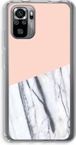 Case Company® - Xiaomi Redmi Note 10S hoesje - A touch of peach - Soft Cover Telefoonhoesje - Bescherming aan alle Kanten en Schermrand