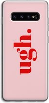 Case Company® - Samsung Galaxy S10 4G hoesje - Ugh - Soft Cover Telefoonhoesje - Bescherming aan alle Kanten en Schermrand