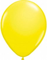 ballonnenset 30 cm latex geel 100 stuks