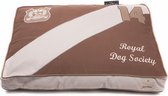 Boxbed hoes Classic 120 x 80 cm katoen bruin/beige