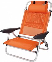 campingstoel Mallorca 74 x 60 cm aluminium oranje