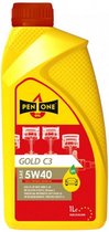 smeermiddel Gold C3 5W40 1 liter geel/rood