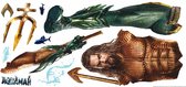 muurstickers Aquaman vinyl 16 stuks