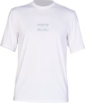 Billabong - UV-rashguard voor heren - Korte mouw - All day wave - Wit - maat L