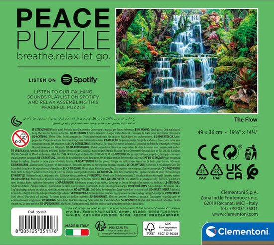 Clementoni Peace Collection 35117 puzzle Jeu de puzzle 500 pièce(s)