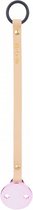 fopspeenketting meisjes leer beige/roze