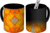 Magische Mok - Foto op Warmte Mokken - Koffiemok - Patroon - Abstract - Vlinders - Magic Mok - Beker - 350 ML - Theemok
