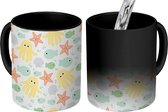 Magische Mok - Foto op Warmte Mokken - Koffiemok - Zeedieren - Baby - Schelpen - Magic Mok - Beker - 350 ML - Theemok