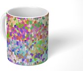 Mok - Koffiemok - Pixel - Regenboog - Patronen - Mokken - 350 ML - Beker - Koffiemokken - Theemok