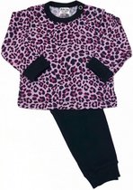 pyjama Panter meisjes roze/zwart maat 62/68