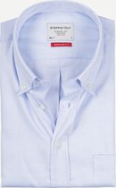 Steppin' Out Mannen  Steppin' Out Lente/Zomer 2022  ML7 Button down Mannen - Regular Fit - Katoen - Blauw (XL) Blauw Katoen Maat: XL