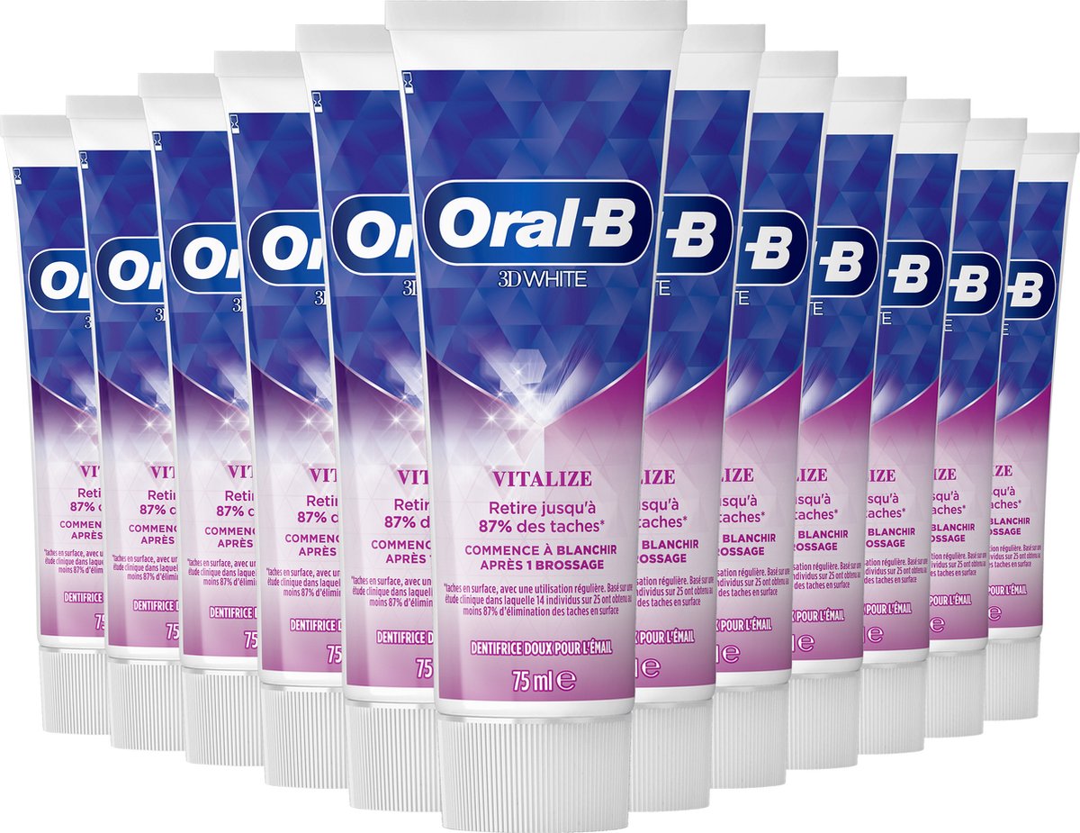 Oral-B Tandpasta - 3D White Vitalize - 12x 75 ml