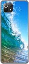 Geschikt voor Xiaomi 11T hoesje - Een close-up van een golf die breekt voor de kust van Hawaii - Siliconen Telefoonhoesje