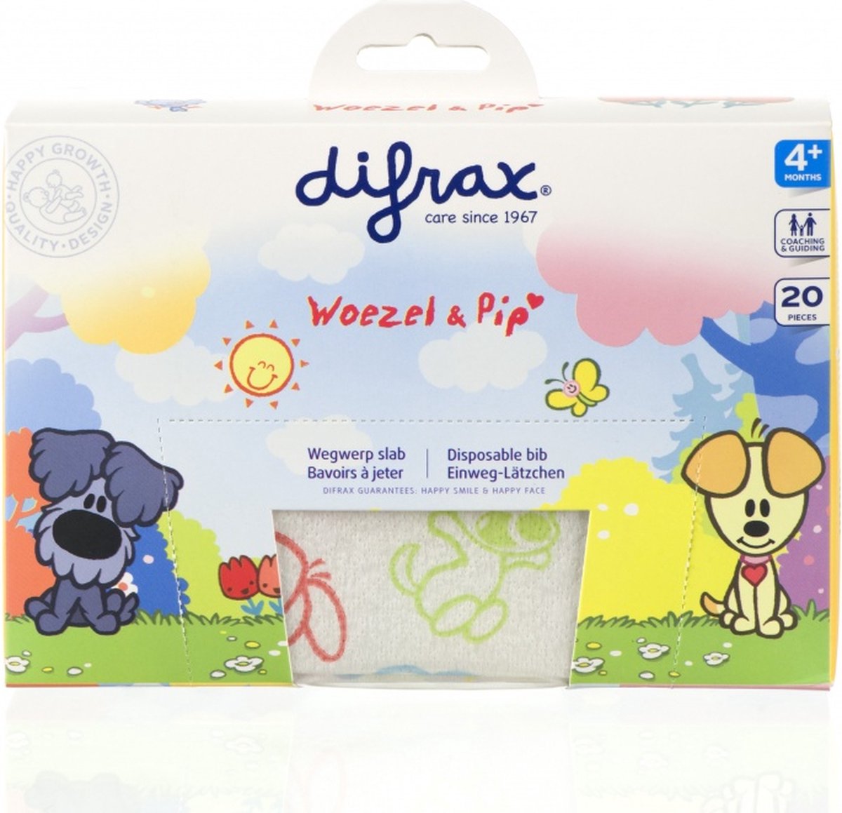 Difrax Wegwerpslab Woezel&Pip
