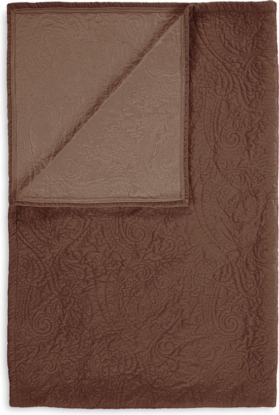 ESSENZA Roeby Plaid Chocolade - 135x170 cm
