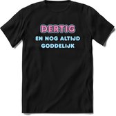 30 Jaar Goddelijk - Feest kado T-Shirt Heren / Dames - Licht Blauw / Licht Roze - Perfect Verjaardag Cadeau Shirt - grappige Spreuken, Zinnen en Teksten. Maat XL