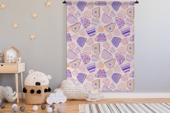 Tapisserie - Tapisserie - Motifs - Tasses - Thee - 150x200 cm - Tapisserie