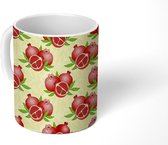 Mok - Koffiemok - Fruit - Bladeren - Vegan - Design - Mokken - 350 ML - Beker - Koffiemokken - Theemok