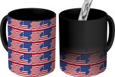 Magische Mok - Foto op Warmte Mokken - Koffiemok - USA - Patronen - Vlaggen - Magic Mok - Beker - 350 ML - Theemok