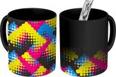 Magische Mok - Foto op Warmte Mokken - Koffiemok - Retro - Design - Stippen - Magic Mok - Beker - 350 ML - Theemok