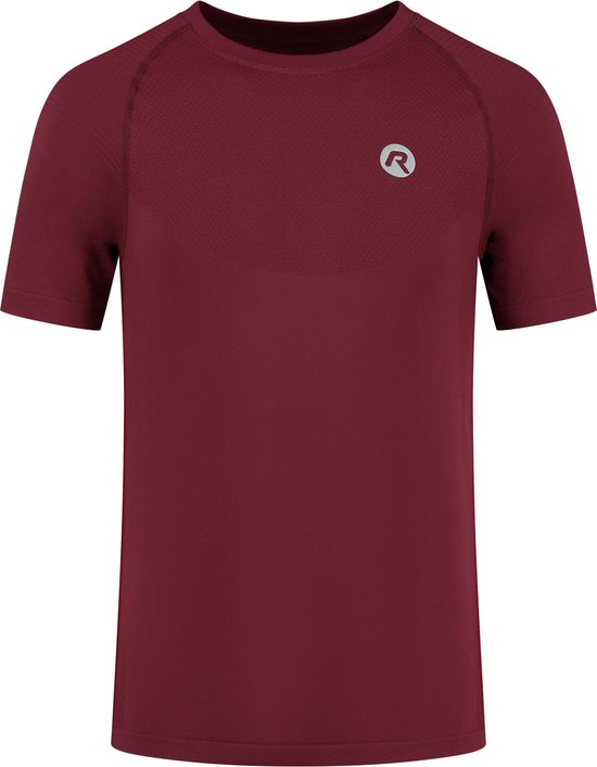 Rogelli Essential Sportshirt - Korte Mouwen - Heren - Bordeaux - Maat XL