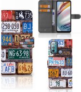 Wallet Book Case Motorola Moto G60 GSM Hoesje Kentekenplaten