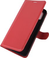 Mobigear Telefoonhoesje geschikt voor Xiaomi Redmi 9A Hoesje | Mobigear Classic Bookcase Portemonnee | Pasjeshouder voor 3 Pasjes | Telefoonhoesje voor Pinpas / OV Kaart / Rijbewijs - Rood