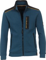 Casa Moda Lange mouw Vest - 423803400 Petrol (Maat: L)