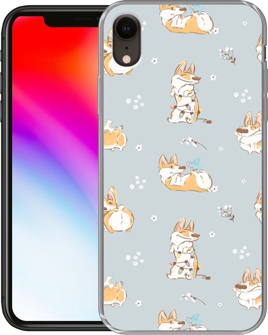 Coque iPhone XR - Motif - Chien - Corgi - Coque en Siliconen téléphone -