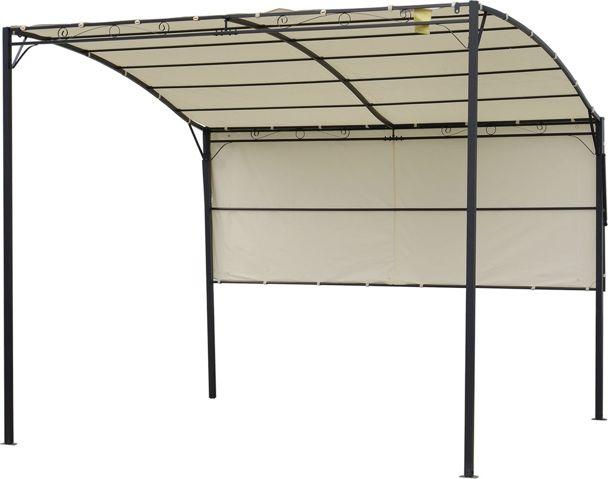 Outsunny Tuinpaviljoen voor buiten, 2 x 2 m, opvouwbaar, pop-up, in