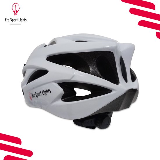 Fietshelm volwassenen Wit - Heren/Dames - Medium 52/58cm