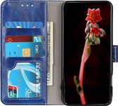 Mobigear Telefoonhoesje geschikt voor OnePlus 10 Pro Hoesje | Mobigear Basic Bookcase Portemonnee | Pasjeshouder voor 3 Pasjes | Telefoonhoesje voor Pinpas / OV Kaart / Rijbewijs - Blauw