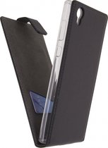 Sony Xperia L Hoesje - Mobilize - Gelly Classic Serie - Kunstlederen Flipcase - Zwart - Hoesje Geschikt Voor Sony Xperia L