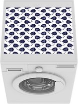 Wasmachine beschermer mat - Patronen - Zee - Vis - Breedte 55 cm x hoogte 45 cm