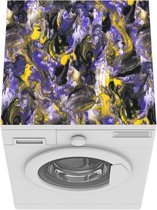 Wasmachine beschermer mat - Marmer - Goud - Luxe - Patronen - Breedte 60 cm x hoogte 60 cm