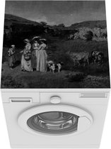 Wasmachine beschermer mat - Young ladies of the village - Gustave Courbet - Breedte 60 cm x hoogte 60 cm