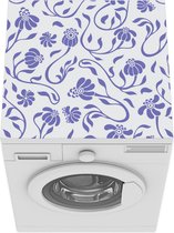 Wasmachine beschermer mat - Patroon - Bloem - Jaren 20 - Breedte 60 cm x hoogte 60 cm