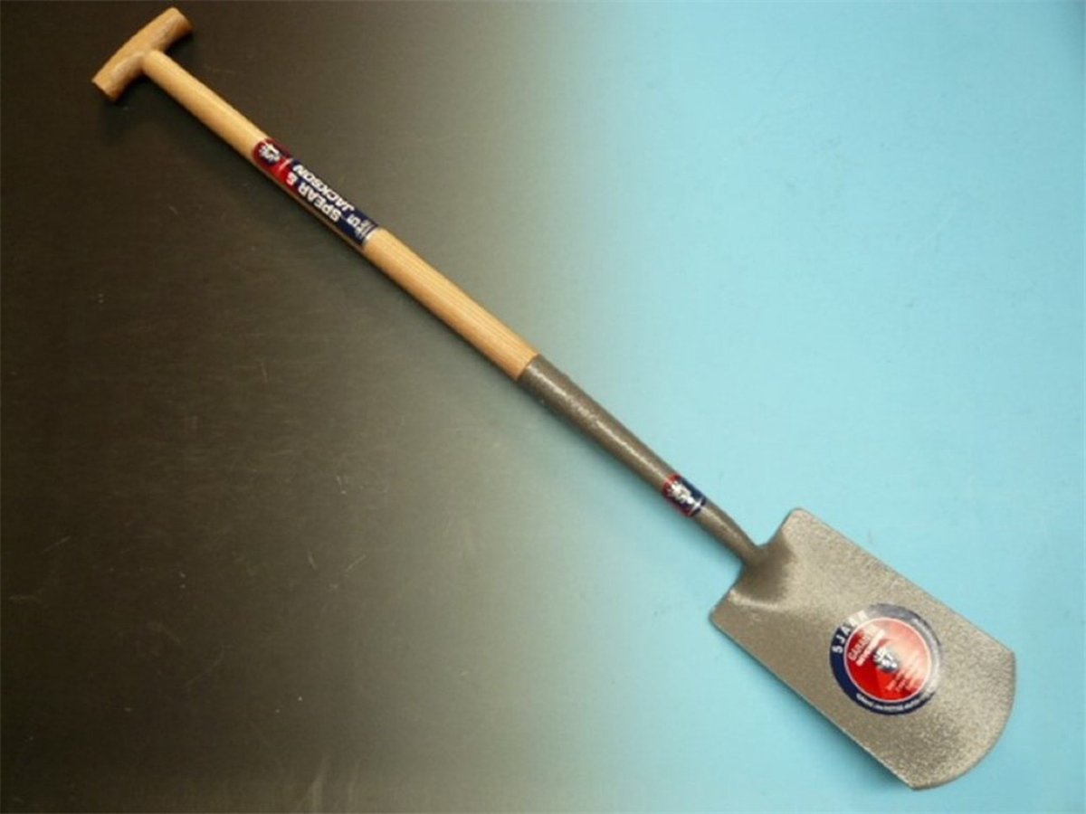 Spear & Jackson Bêche - Manche en acier à poignée en T - 85 cm - Gris - 1043 NH