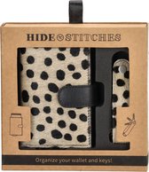 Hide & Stitches Wallowa Safety Wallet + Keyring - Black Dot