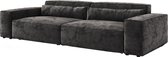 Big-sofa Sirpio XL 270x130 cm microvezel zwart