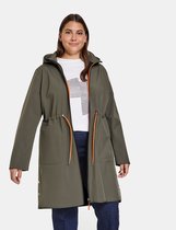 SAMOON Dames Parka van waterafstotend softshell