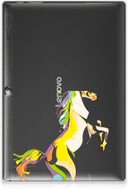 Hoes Lenovo Tab 10 | Tab 2 A10-30 Tablethoes Kinderen Horse Color met transparant zijkanten