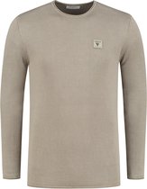 Purewhite -  Heren Regular Fit    Trui  - Bruin - Maat L