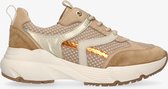 Tango | Kaylee 7-f camel mesh multi sneaker - off white sole | Maat: 36